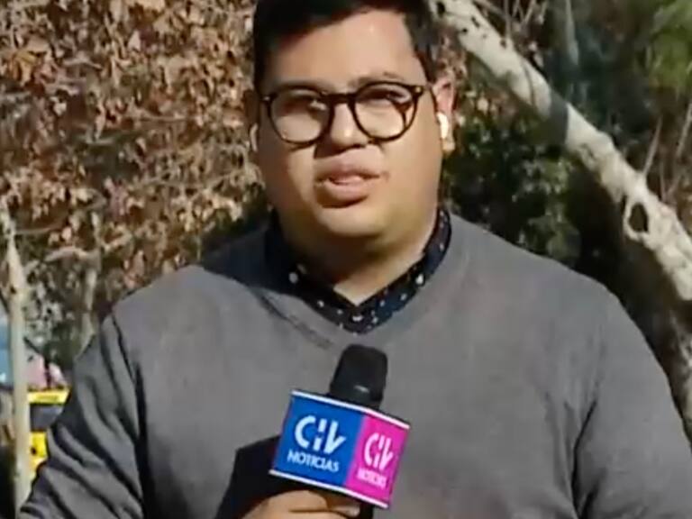Camarógrafo de CHV sufre asalto por motochorro en pleno despacho en vivo