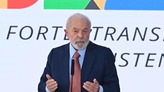 El presidente de Brasil, Luiz Inácio Lula da Silva, participa de un evento del sector industrial en la ciudad de Brasilia.
