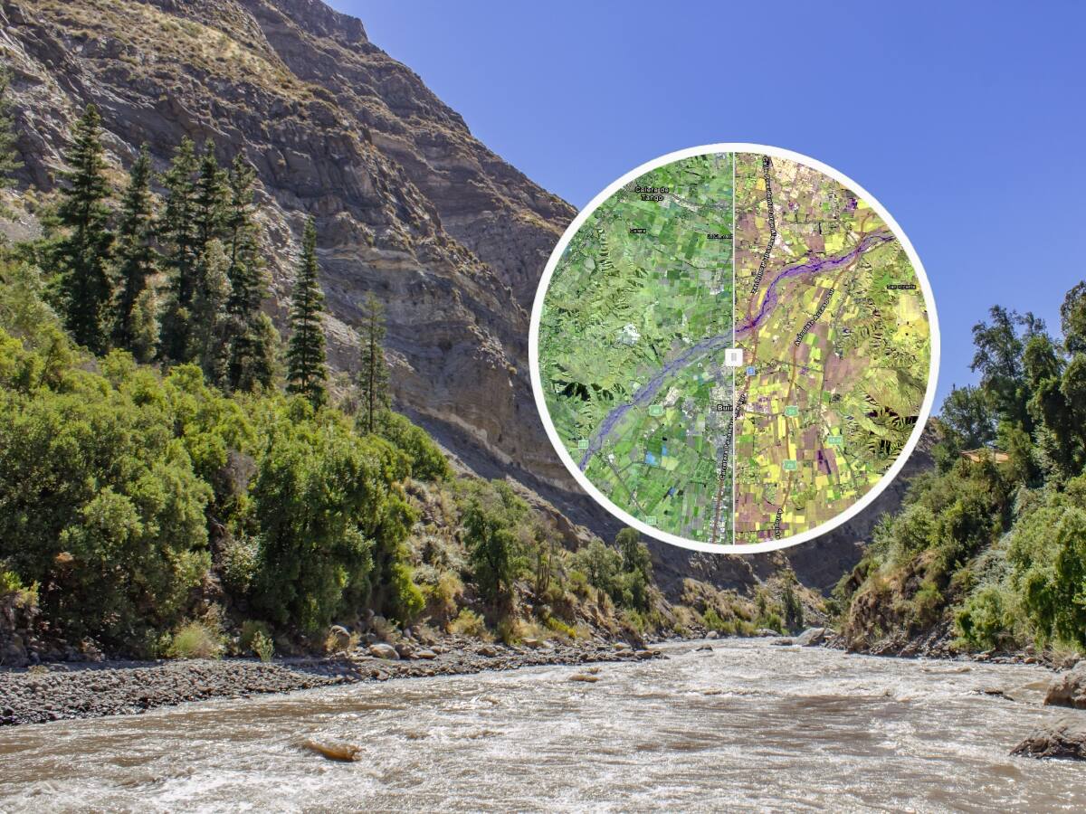 Alerta en el Río Maipo: mapa interactivo muestra el impacto de la megasequía en el caudal que abastece al 70% de la RM
