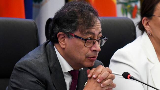 El presidente de Colombia, Gustavo Petro, asiste a la última cumbre de la Celac.