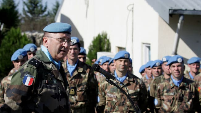 Militares de Francia son parte de los cascos azules en la fuerza de seguridad de las Naciones Unidas en el Líbano