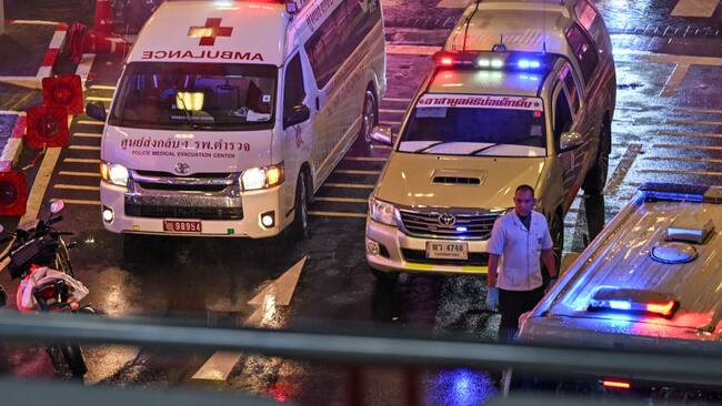 Los servicios de emergencia llegan a la zona de un accidente en una empresa en Tailandia. Archivo.